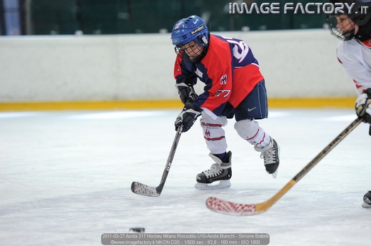 2011-03-27 Aosta 217 Hockey Milano Rossoblu U10-Aosta Bianchi - Simone Battelli